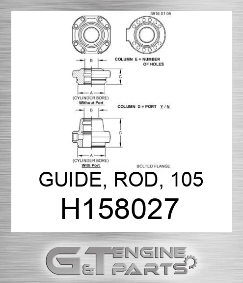 H158027 GUIDE, ROD, 105