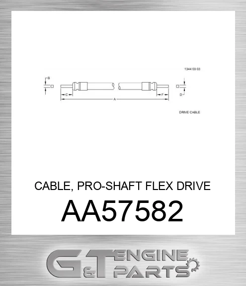 AA57582 CABLE, PRO-SHAFT FLEX DRIVE