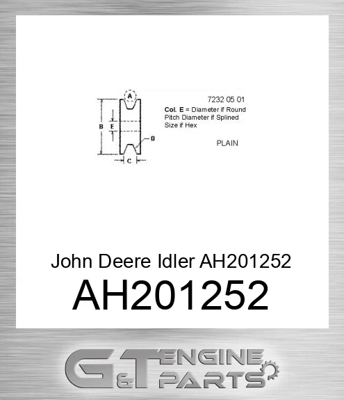 AH201252 Idler