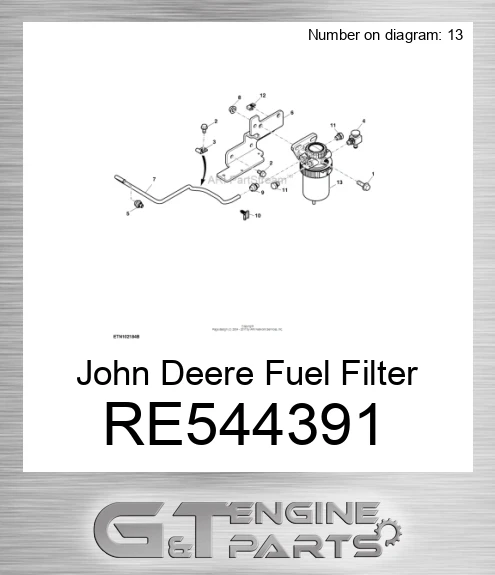 RE544391 Fuel Filter