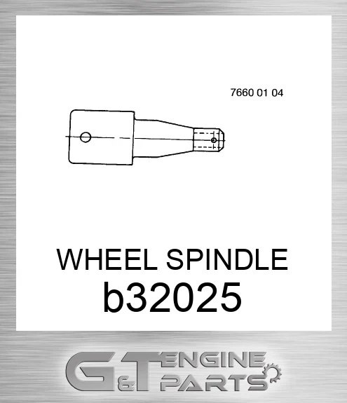 B32025 WHEEL SPINDLE