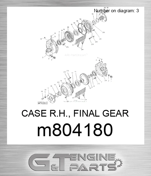 M804180 CASE R.H., FINAL GEAR