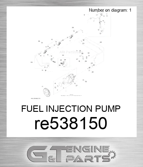 RE538150 FUEL INJECTION PUMP