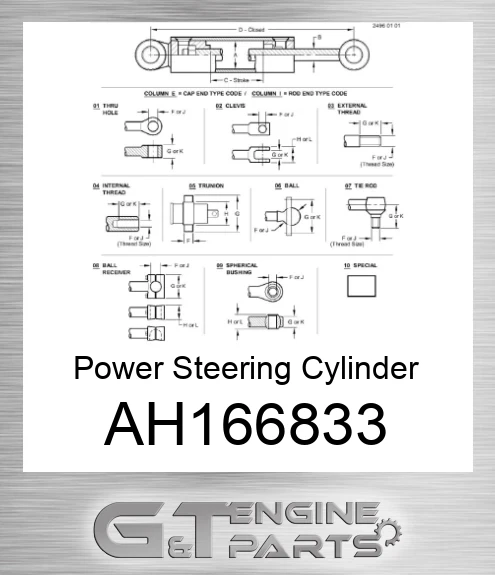 AH166833 Power Steering Cylinder