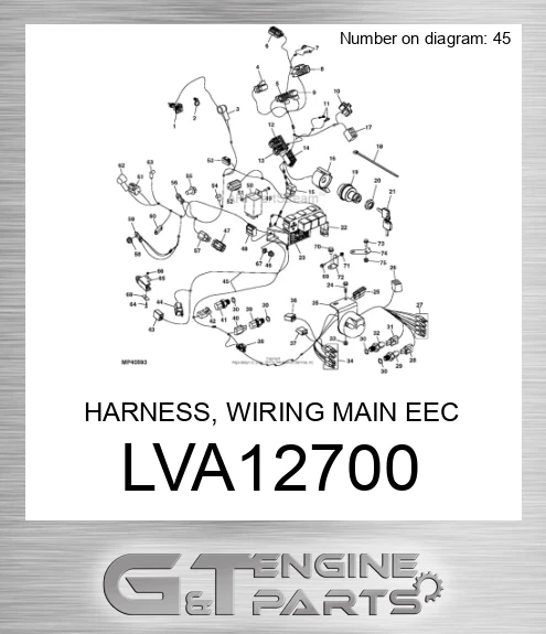 LVA12700 HARNESS, WIRING MAIN EEC 31/33/35/