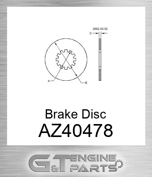 AZ40478 Brake Disc