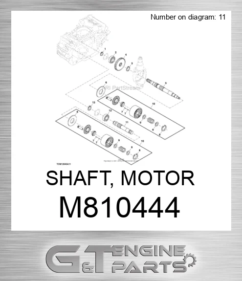 M810444 SHAFT, MOTOR