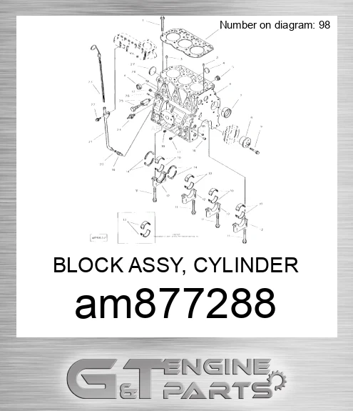 AM877288 BLOCK ASSY, CYLINDER