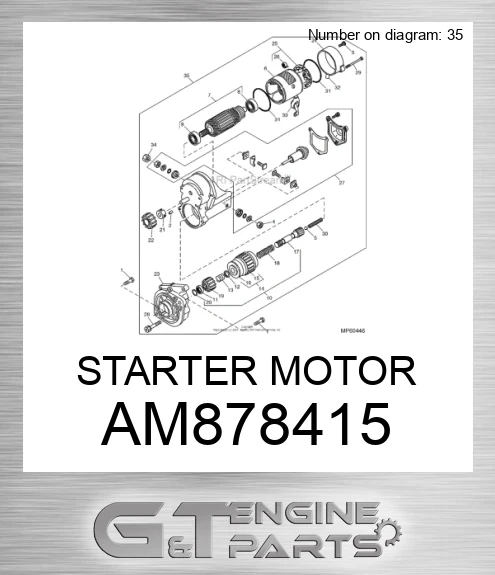 AM878415 STARTER MOTOR