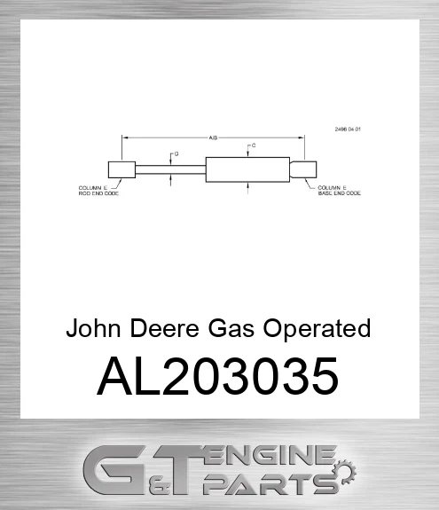 AL203035 Gas Operated Cylinder