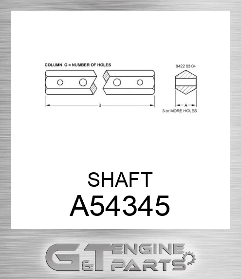 A54345 SHAFT