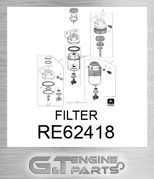 RE62418 Filter Suitable 1561200BQ