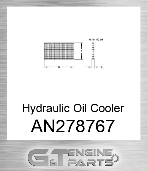 AN278767 Hydraulic Oil Cooler