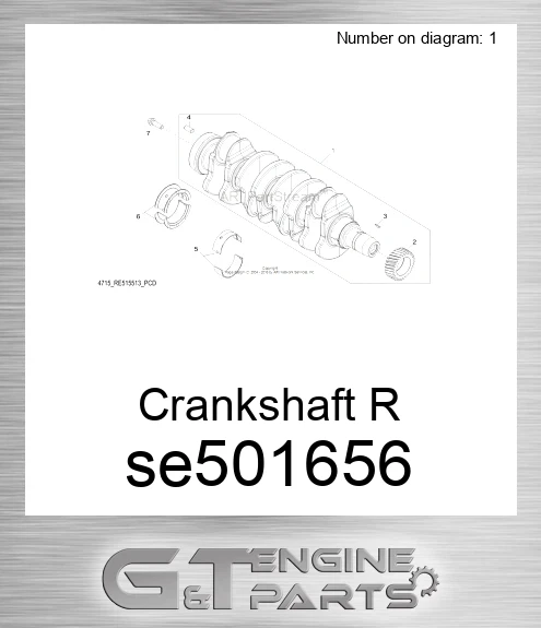 SE501656 Crankshaft R