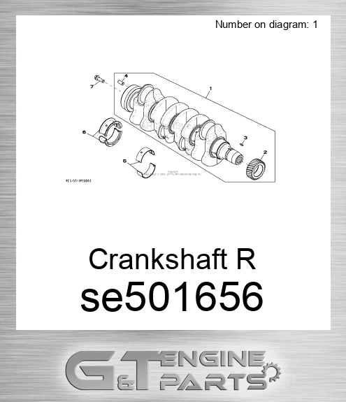 SE501656 Crankshaft R