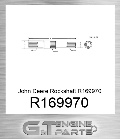 R169970 John Deere Rockshaft R169970
