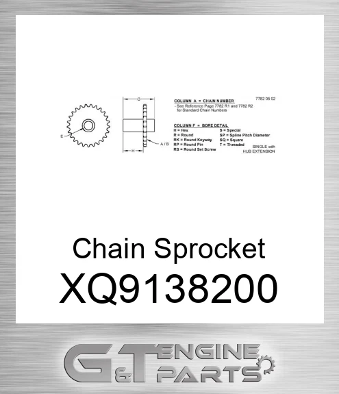 XQ9138200 Chain Sprocket