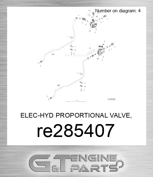 RE285407 ELEC-HYD PROPORTIONAL VALVE, HITCH