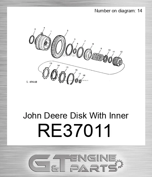 RE37011 Disk With Inner Spline