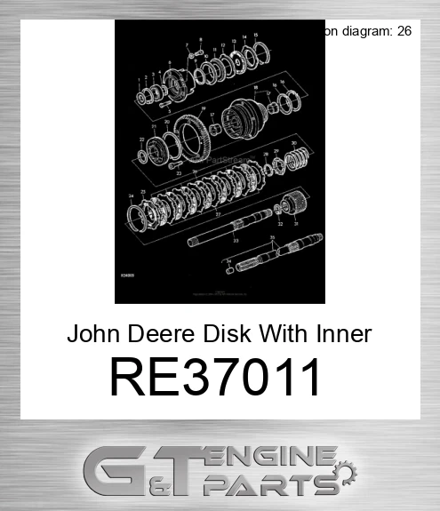 RE37011 Disk With Inner Spline