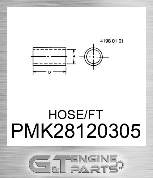 PMK2812-0305 HOSE/FT