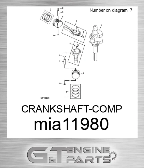 MIA11980 CRANKSHAFT-COMP