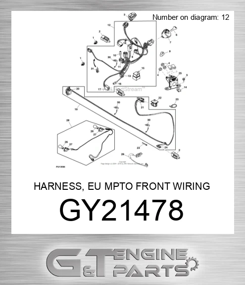 GY21478 HARNESS, EU MPTO FRONT WIRING