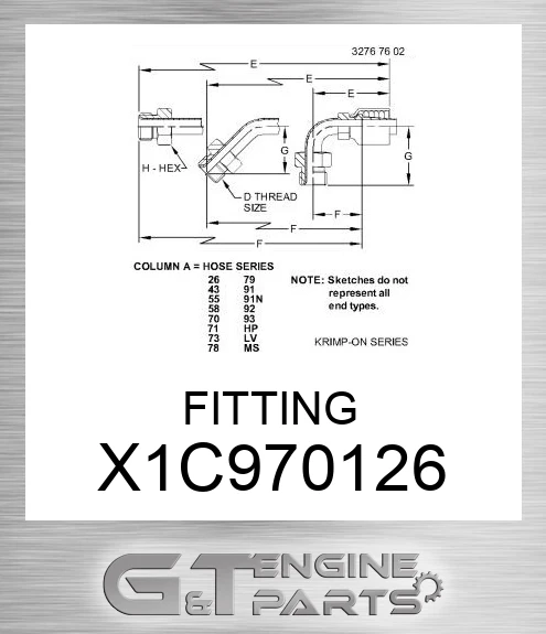 X1C970-12-6 FITTING