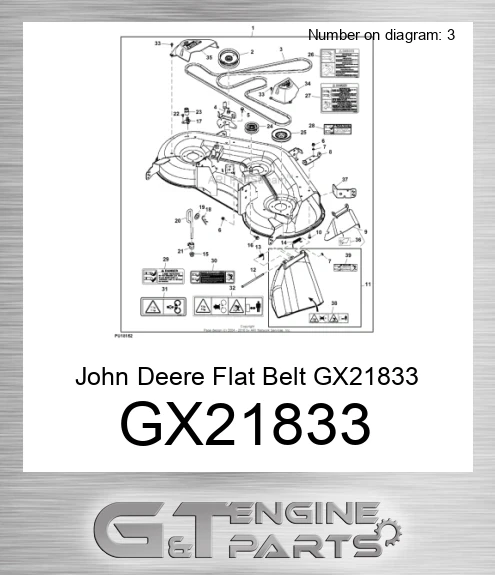 GX21833 Flat Belt