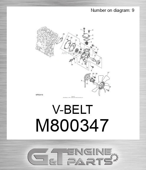 M800347 V-BELT