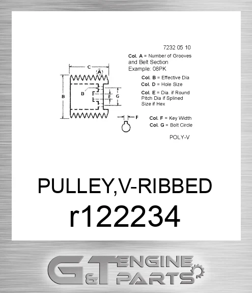 R122234 PULLEY,V-RIBBED