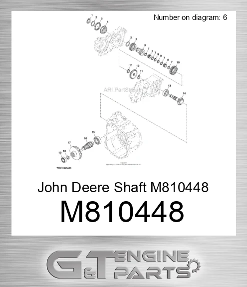 M810448 John Deere Shaft M810448