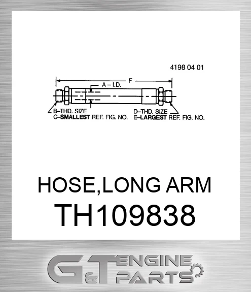 TH109838 HOSE,LONG ARM