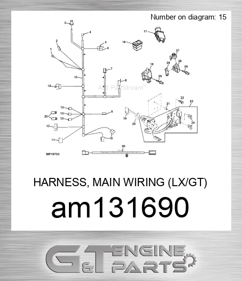 AM131690 HARNESS, MAIN WIRING LX/GT