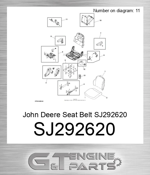 SJ292620 Seat Belt