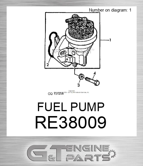 RE38009 John Deere Fuel Pump RE38009