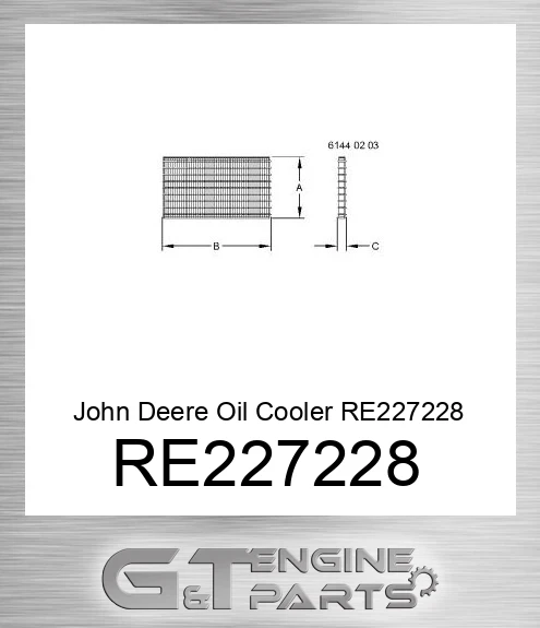 RE227228 Oil Cooler