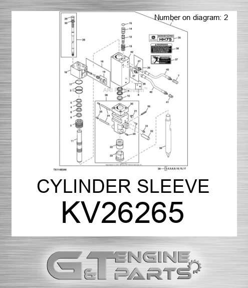 KV26265 CYLINDER SLEEVE