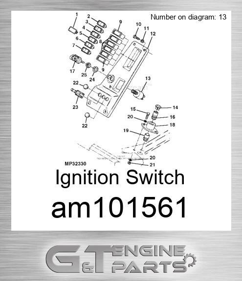 AM101561 Ignition Switch