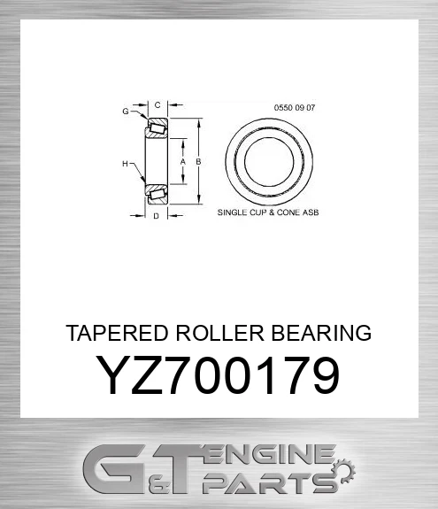 YZ700179 TAPERED ROLLER BEARING