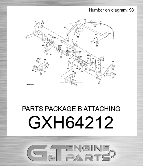 GXH64212 PARTS PACKAGE B ATTACHING PARTS