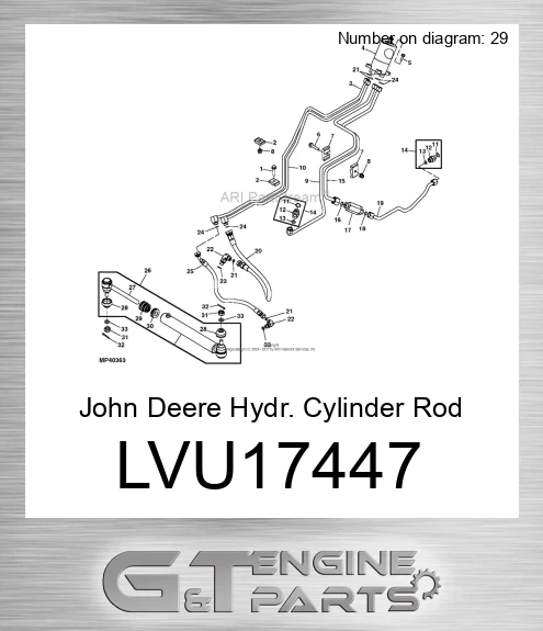 LVU17447 Hydr. Cylinder Rod Guide