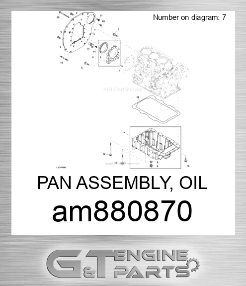AM880870 PAN ASSEMBLY, OIL