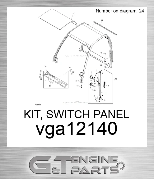 VGA12140 KIT, SWITCH PANEL