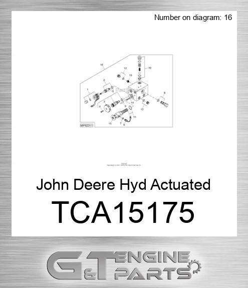 TCA15175 Hyd Actuated Control Valve
