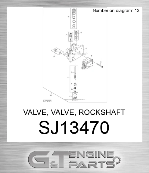 SJ13470 VALVE, VALVE, ROCKSHAFT MECHANICAL