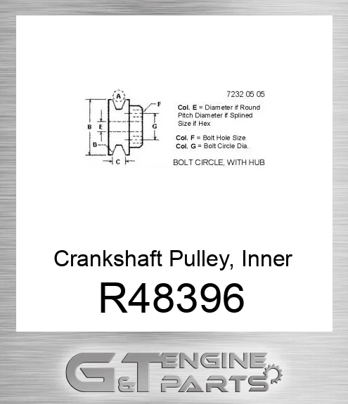 R48396 Crankshaft Pulley, Inner