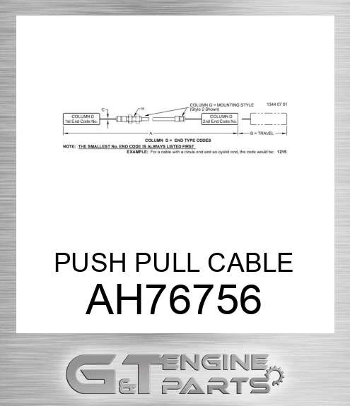 AH76756 PUSH PULL CABLE