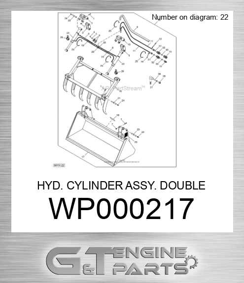 WP000217 HYD. CYLINDER ASSY. DOUBLE ACTING