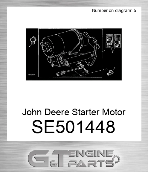 SE501448 Starter Motor Reman
